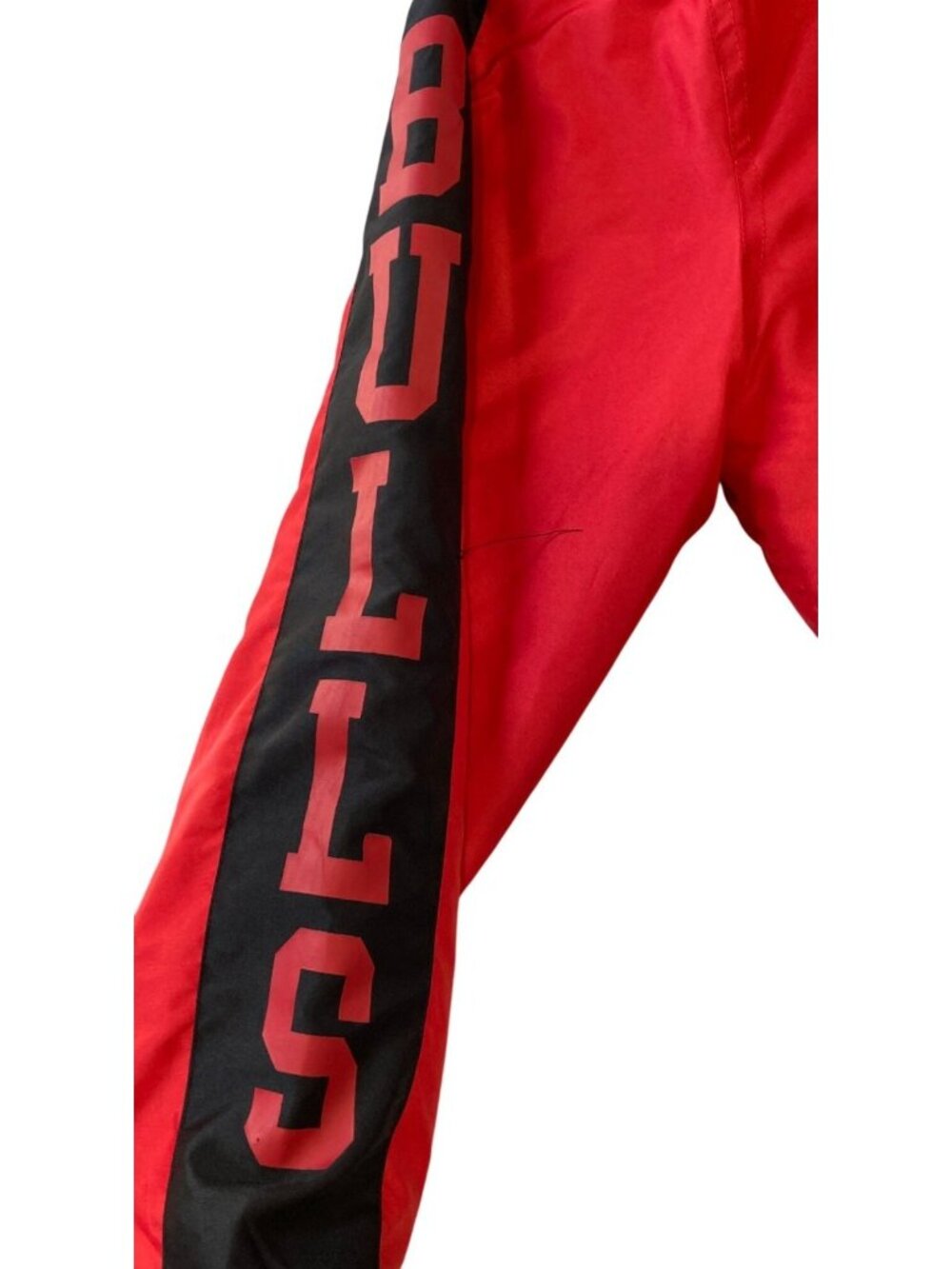 Ultra Game Mens Chicago Bulls Bomber Jacket Size L Red Layers Sporty Streetwear - Picture 8 of 13